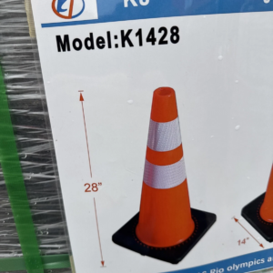 300Pcs Cones Safety Reflective Collars PVC Unbreakable Construction Road Parking